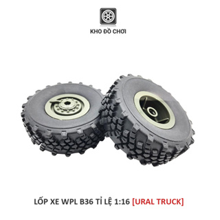 Bộ lốp xe tải quân sự lắp cho xe WPL, JJRC tỉ lệ 1:16