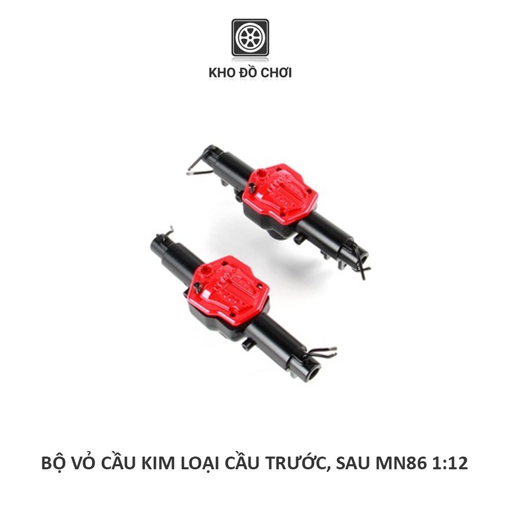 Bộ vỏ cầu kim loại cầu trước, cầu sau lắp xe MN86 tỉ lệ 1:12