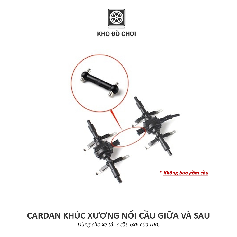 Cardan khúc xương nối cầu giữa và cầu sau xe tải JJRC 6x6 tỉ lệ 1:16