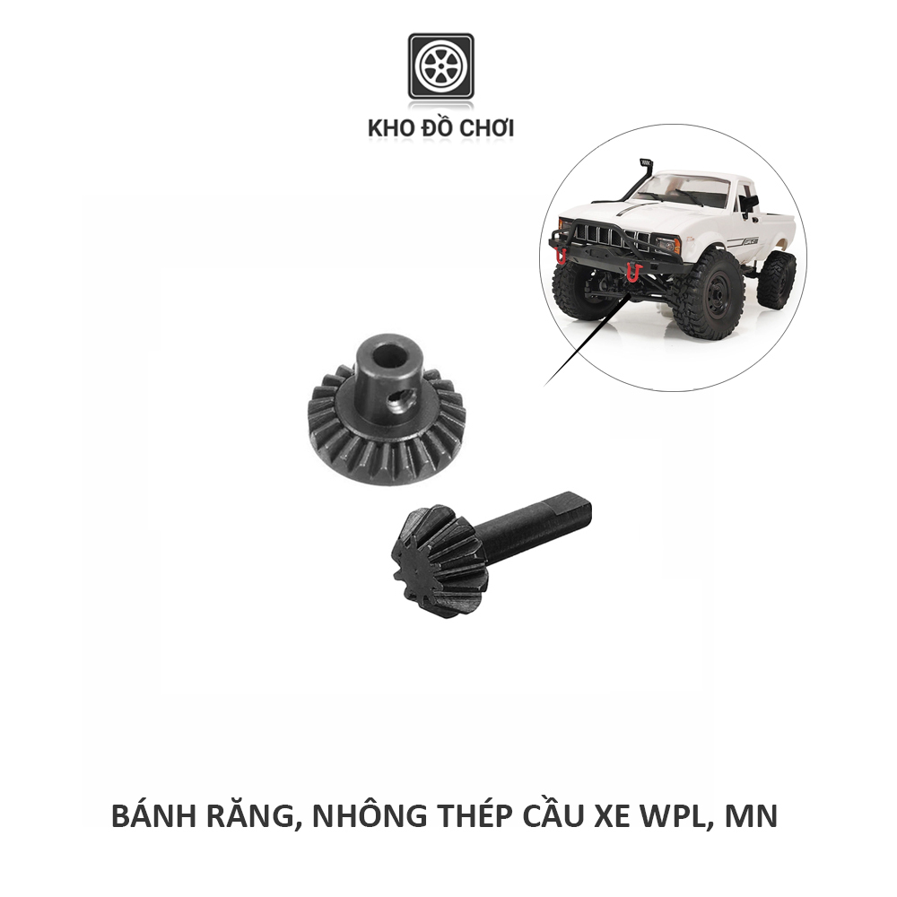 Bánh răng nhông thép lắp cầu xe WPL 1:16, MN 1:12