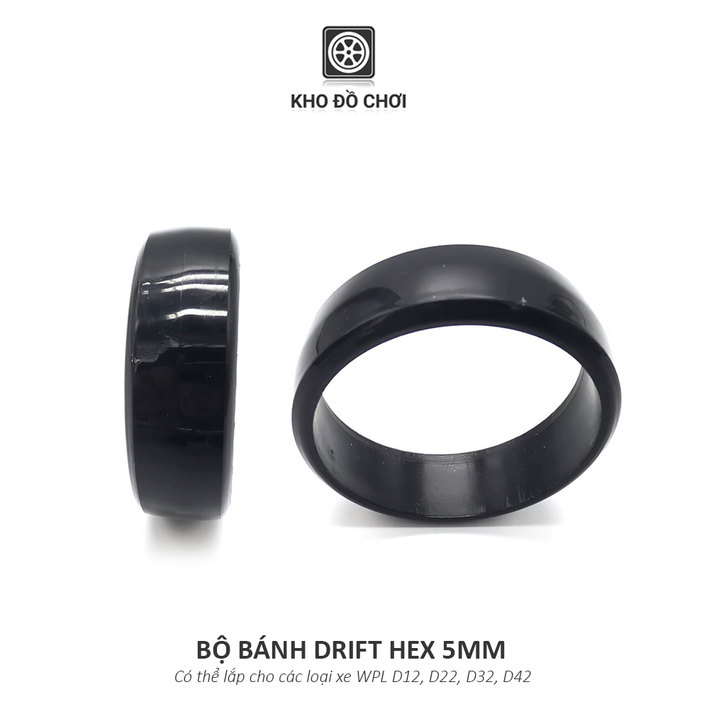 Bộ 4 chiếc bánh Drift lắp cho xe WPL D12 1:10 - Hex 5mm
