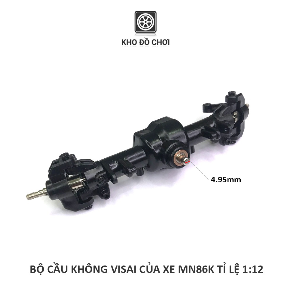Bộ cầu không visai lắp cho xe MN86K tỉ lệ 1:12