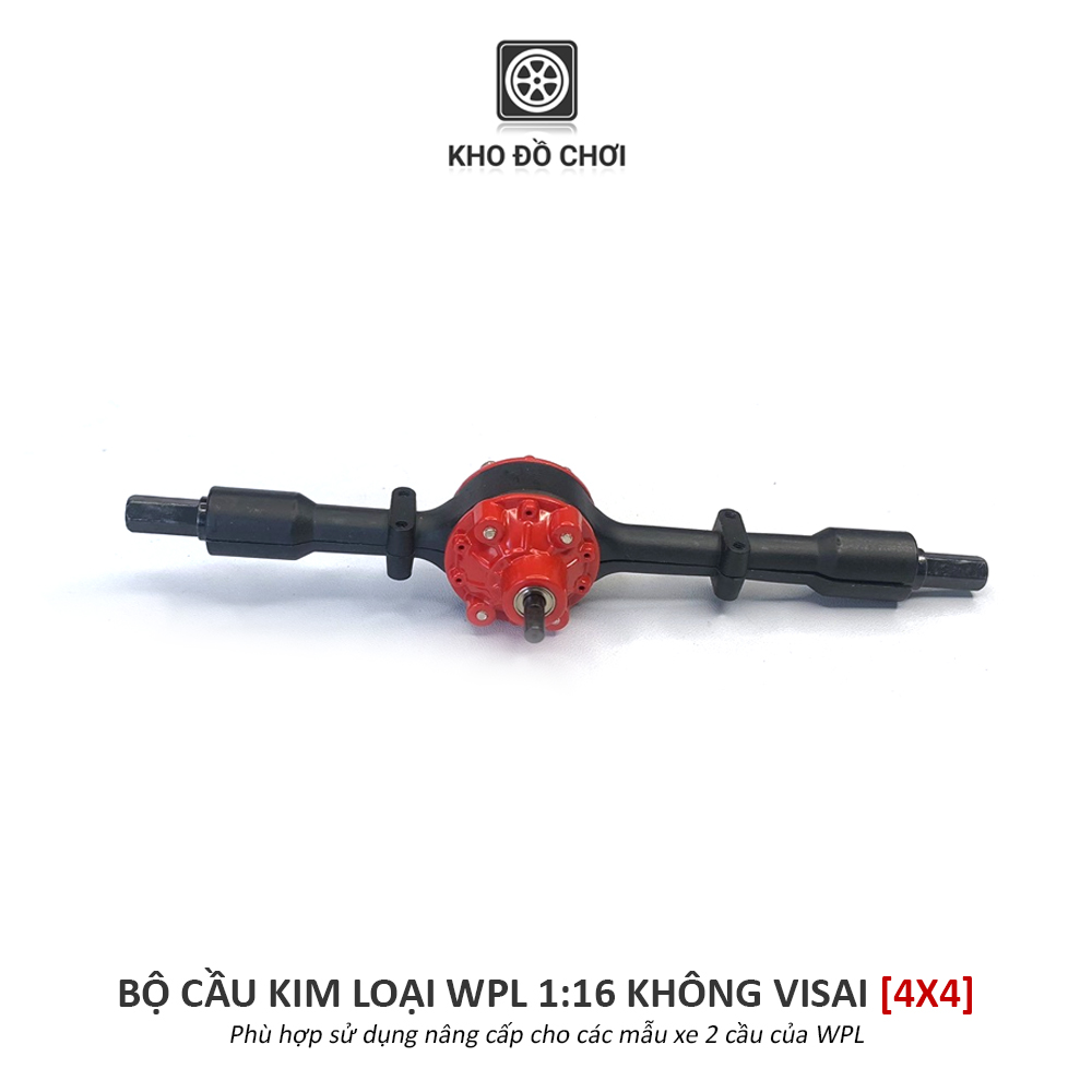 Bộ cầu kim loại không visai lắp xe WPL C24 tỉ lệ 1:16