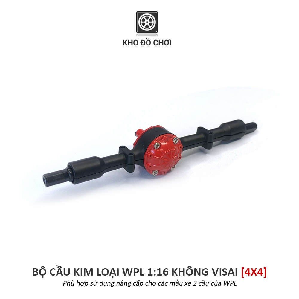 Bộ cầu kim loại không visai lắp xe WPL C24 tỉ lệ 1:16