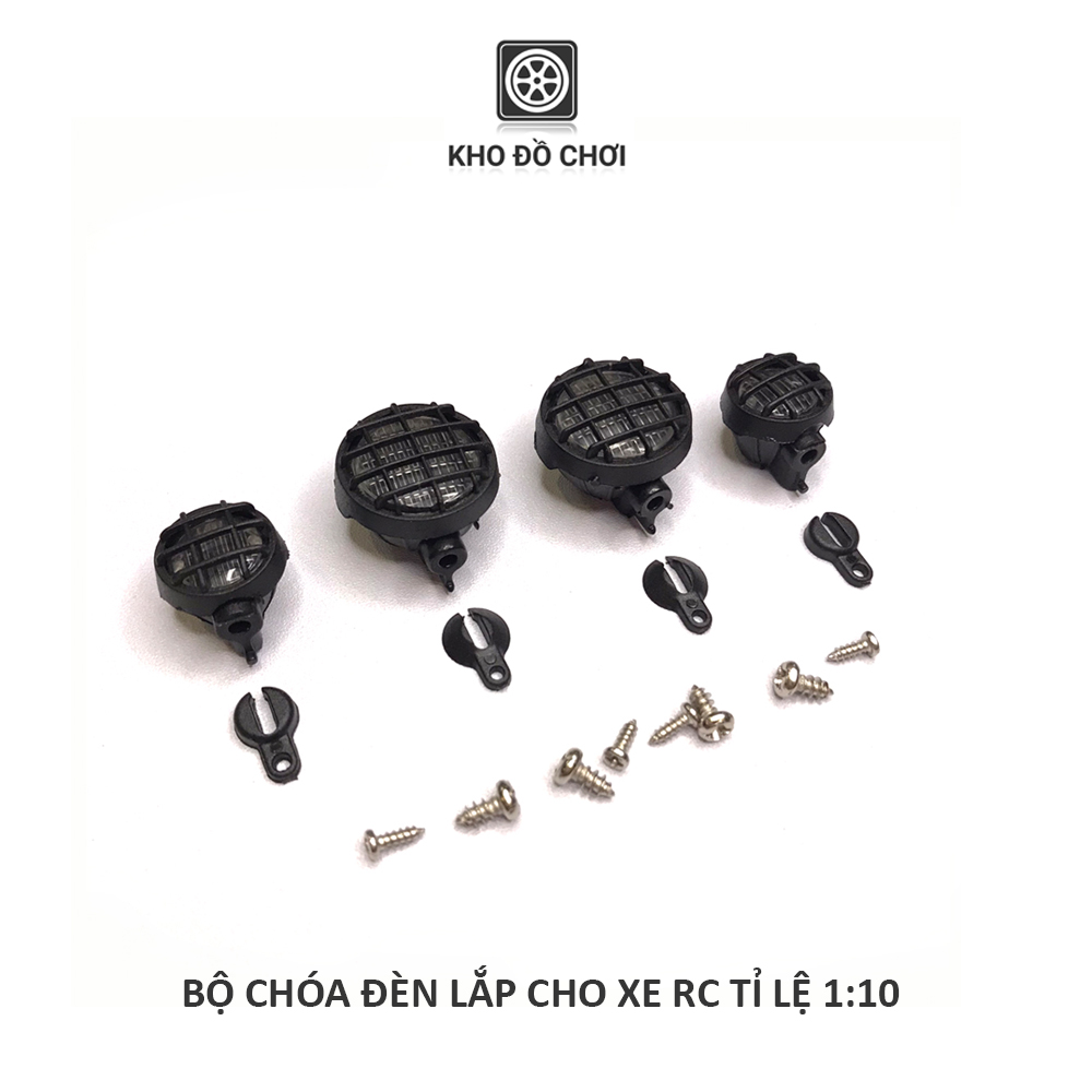 Chóa đèn lắp cho xe mô hình điều khiển D90, SCX10, TRX4 tỉ lệ 1:10
