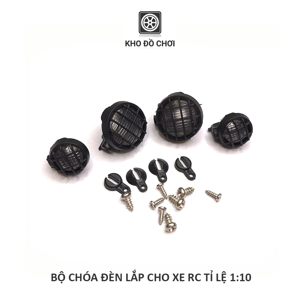 Chóa đèn lắp cho xe mô hình điều khiển D90, SCX10, TRX4 tỉ lệ 1:10