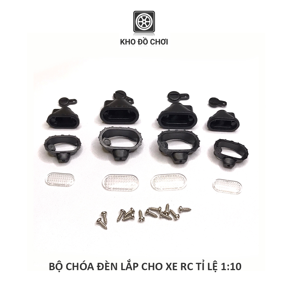 Chóa đèn lắp cho xe mô hình điều khiển D90, SCX10, TRX4 tỉ lệ 1:10