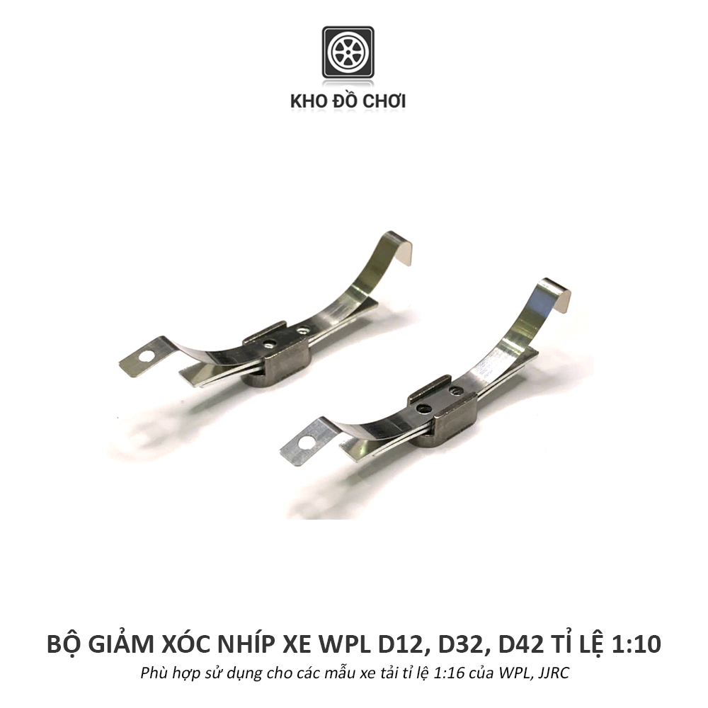 Bộ giảm xóc nhíp kim loại lắp xe WPL D12 tỉ lệ 1:10