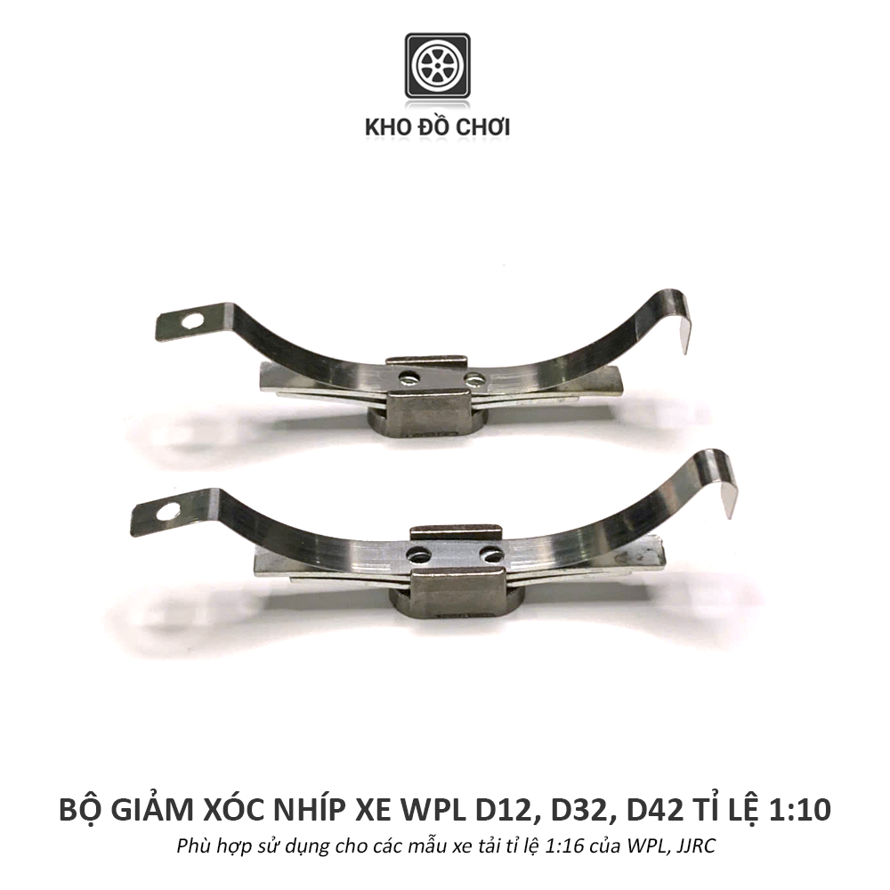 Bộ giảm xóc nhíp kim loại lắp xe WPL D12 tỉ lệ 1:10