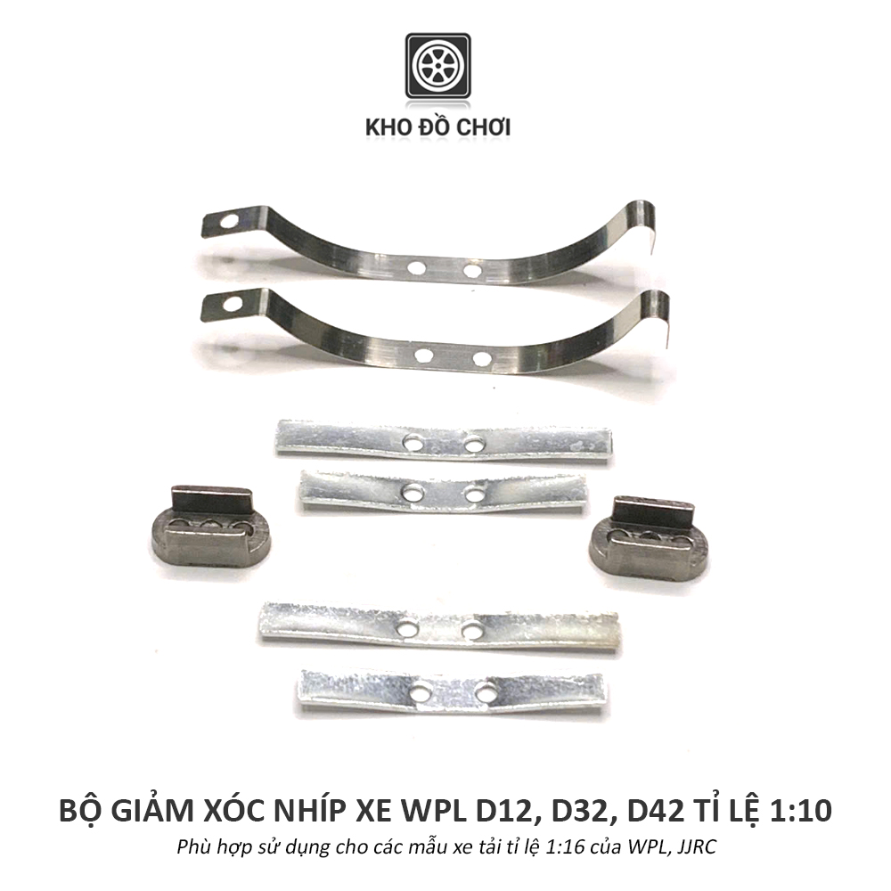 Bộ giảm xóc nhíp kim loại lắp xe WPL D12 tỉ lệ 1:10