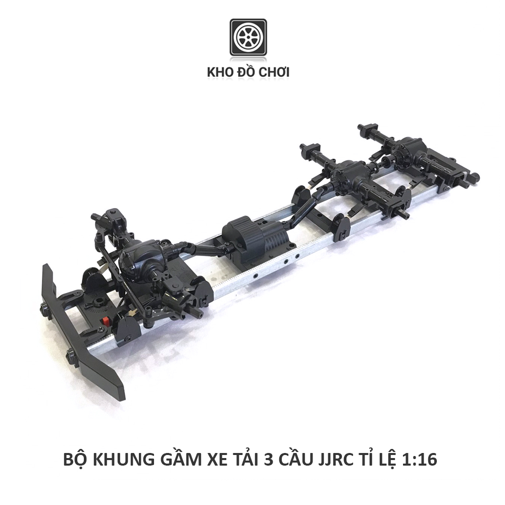 Bộ khung gầm xe tải 3 cầu JJRC 6x6 tỉ lệ 1:16