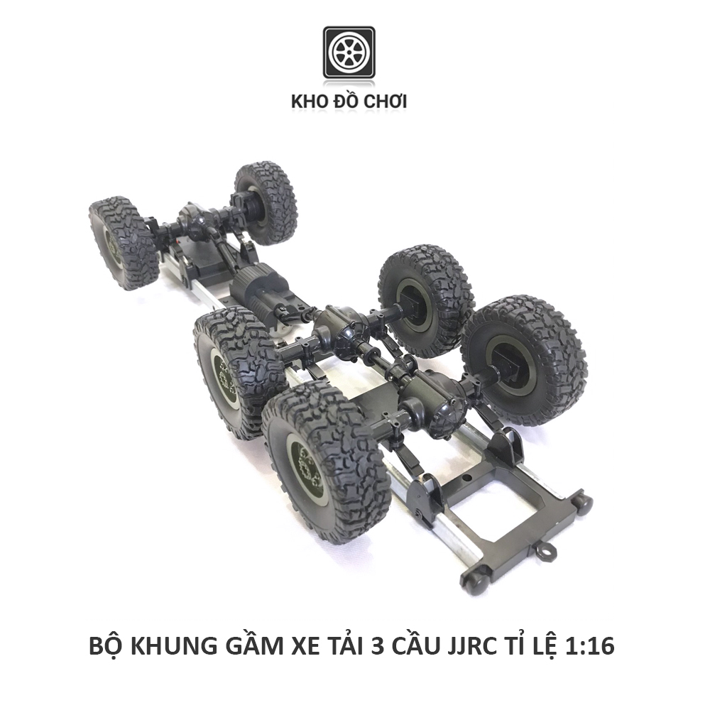 Bộ khung gầm xe tải 3 cầu JJRC 6x6 tỉ lệ 1:16