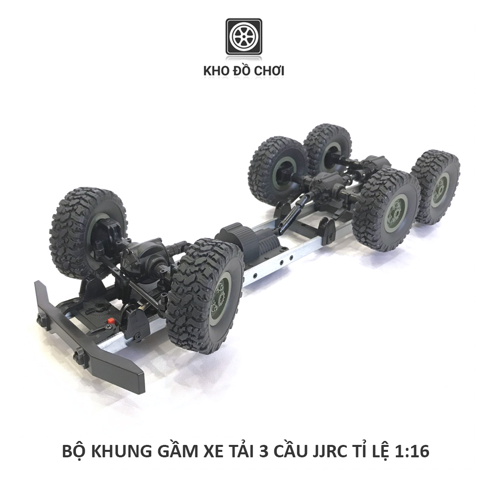 Bộ khung gầm xe tải 3 cầu JJRC 6x6 tỉ lệ 1:16
