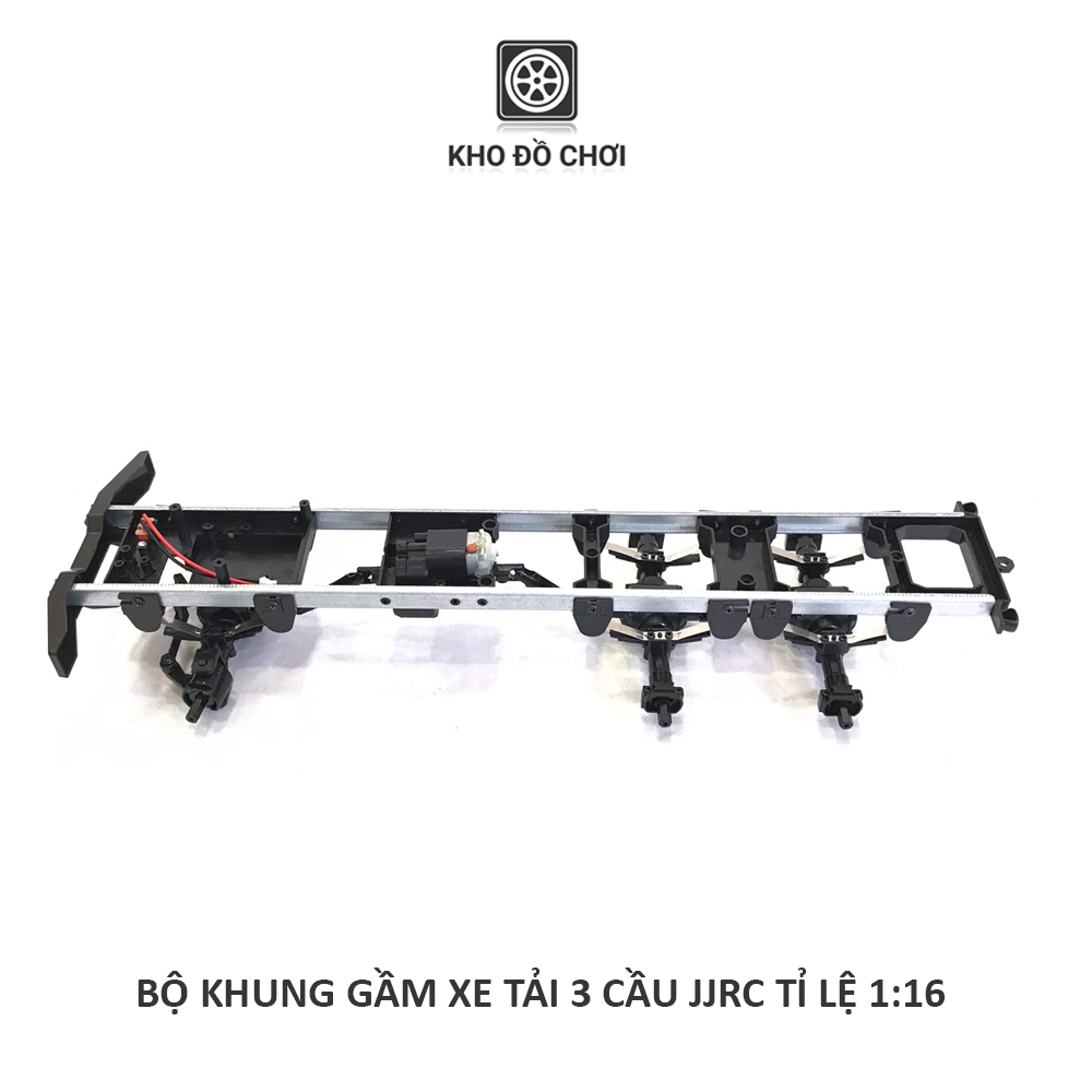 Bộ khung gầm xe tải 3 cầu JJRC 6x6 tỉ lệ 1:16
