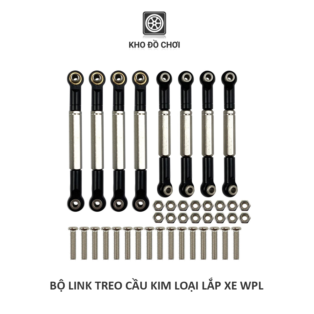 Bộ 8 thanh link treo cầu kim loại lắp cho xe WPL tỉ lệ 1:16