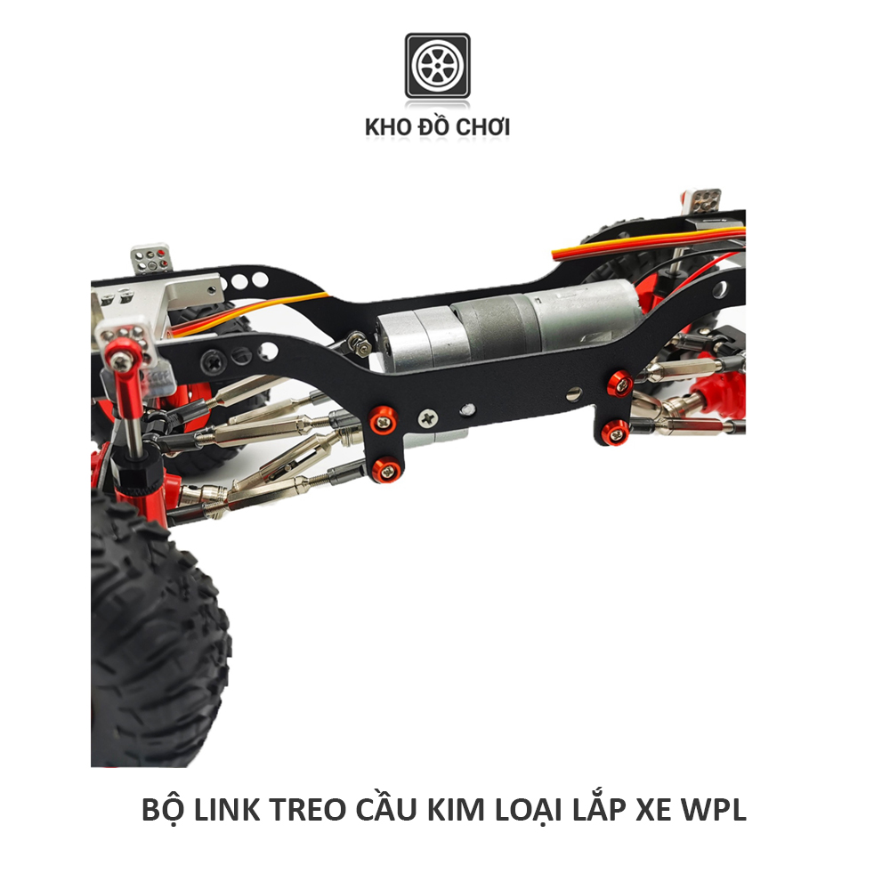 Bộ 8 thanh link treo cầu kim loại lắp cho xe WPL tỉ lệ 1:16