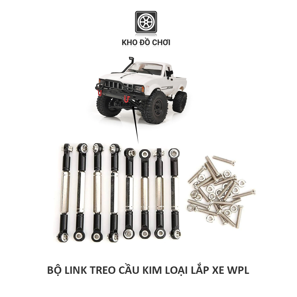 Bộ 8 thanh link treo cầu kim loại lắp cho xe WPL tỉ lệ 1:16
