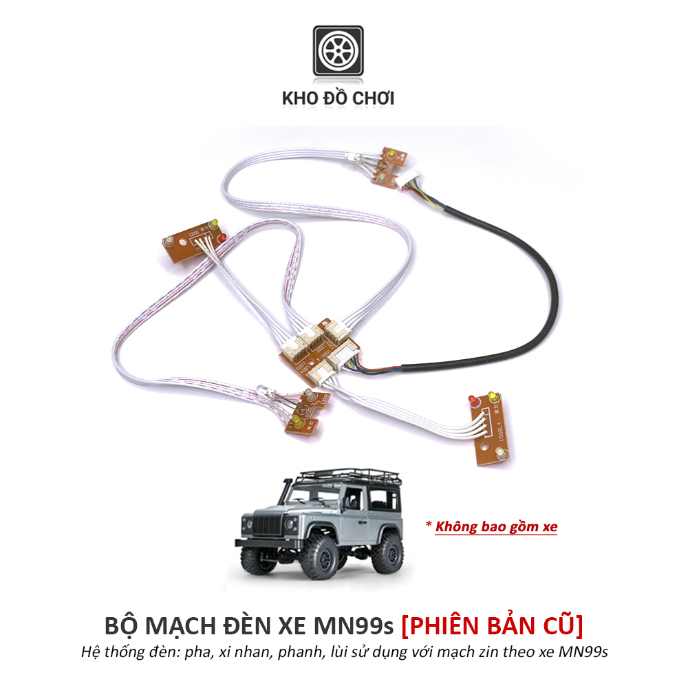 Mạch điều khiển đèn pha, xi nhan, phanh, lùi, hazard cho xe MN99s tỉ lệ 1:12