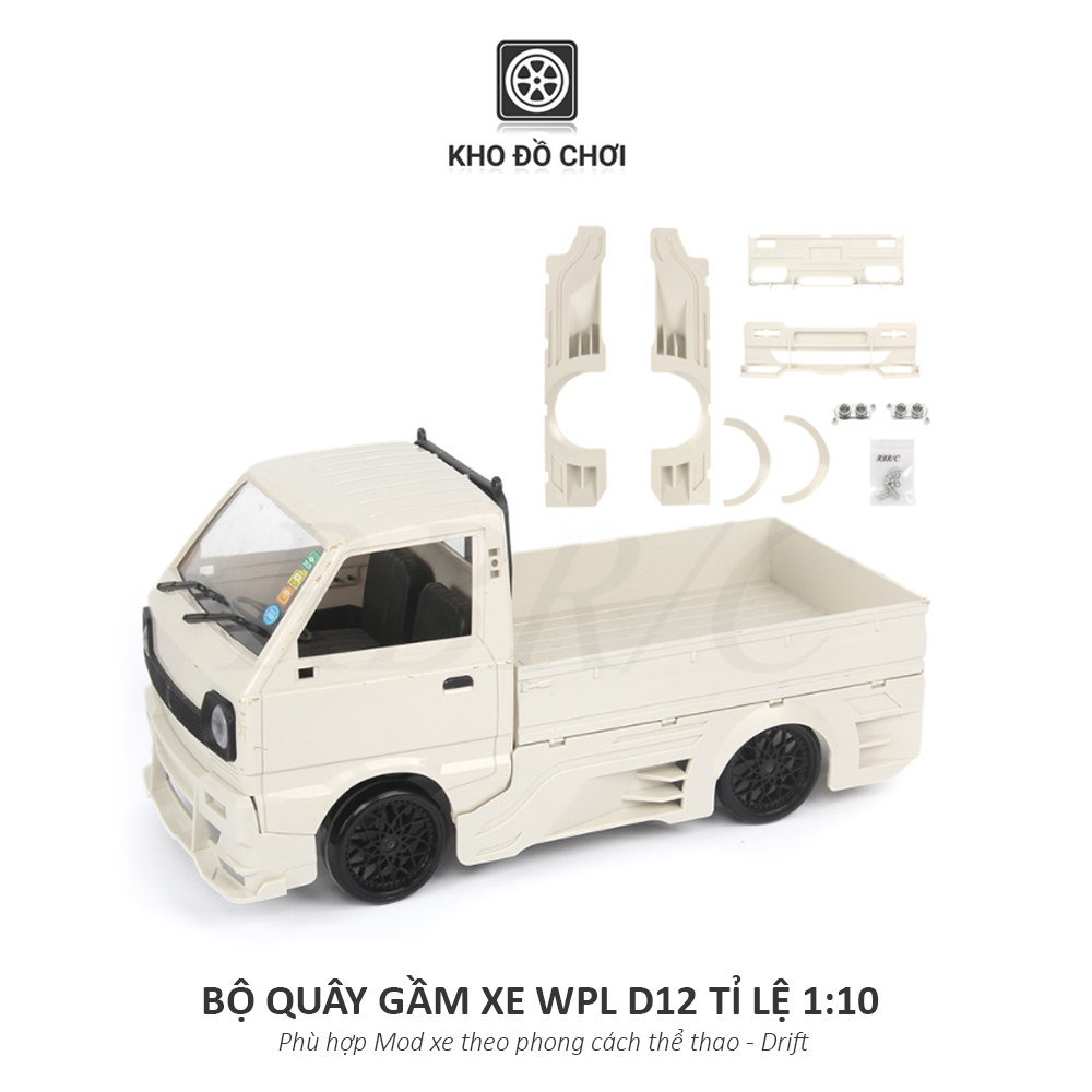 Bộ quây gầm xe WPL D12 tỉ lệ 1:10 - phong cách xe thể thao, Drift