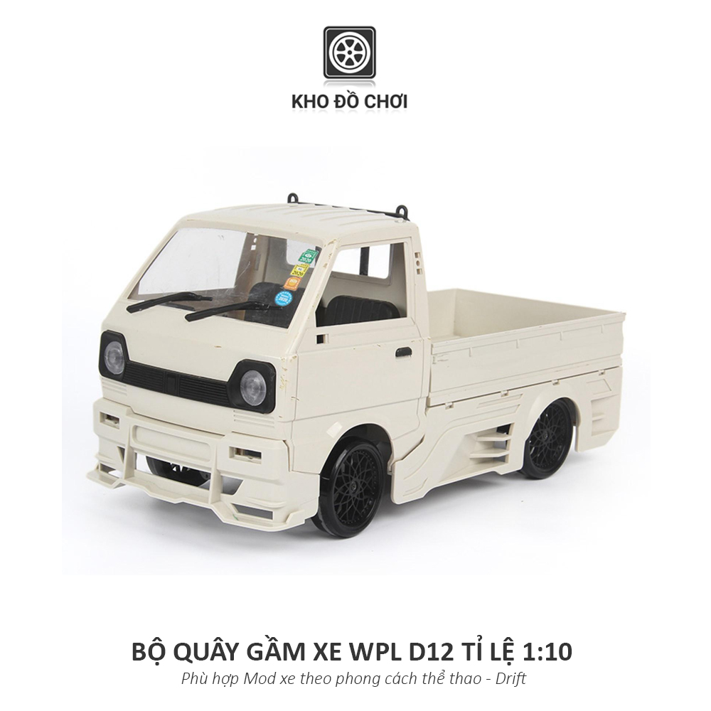 Bộ quây gầm xe WPL D12 tỉ lệ 1:10 - phong cách xe thể thao, Drift