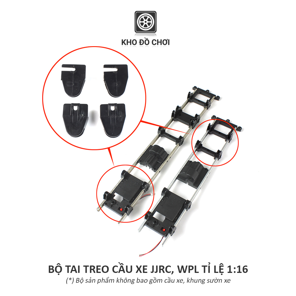 Bộ tai treo cầu xe tải JJRC, WPL tỉ lệ 1:16