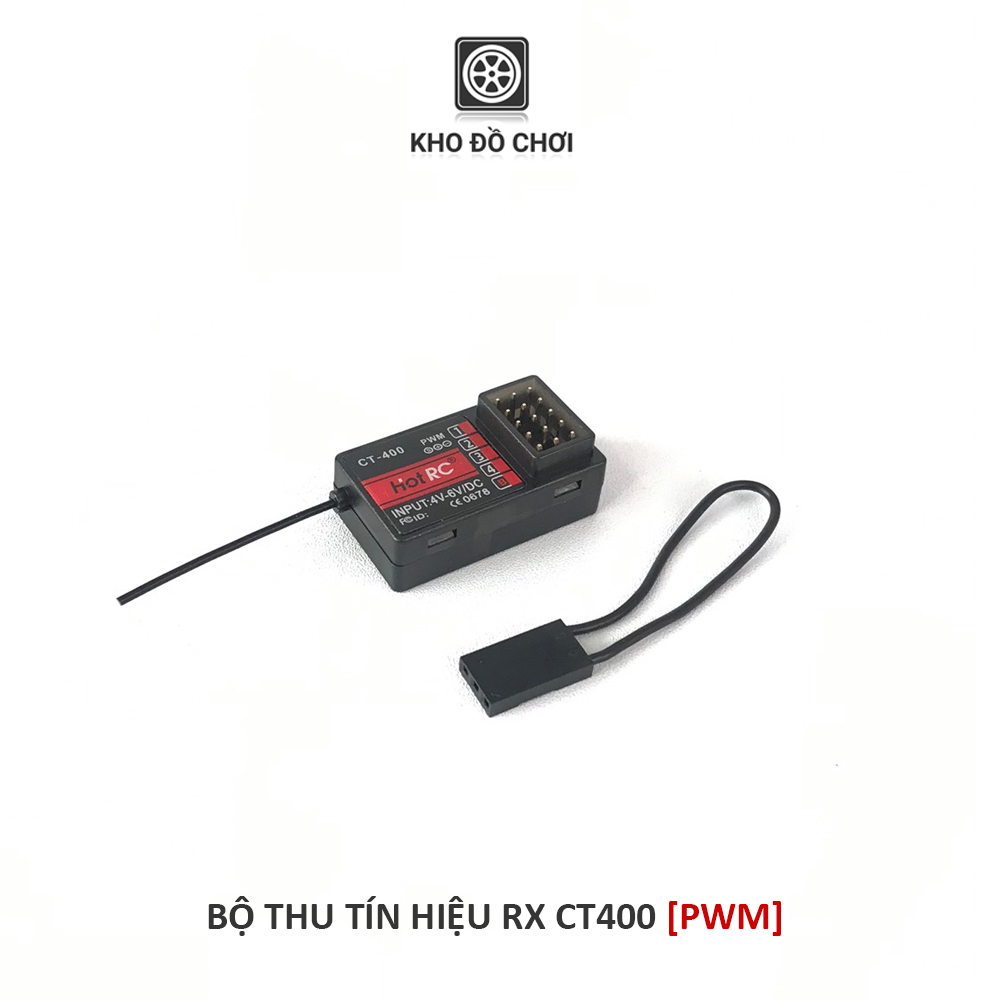 Tay điều khiển HotRC CT400 2.4Ghz | 4 Kênh (Nhớ được nhiều Rx)