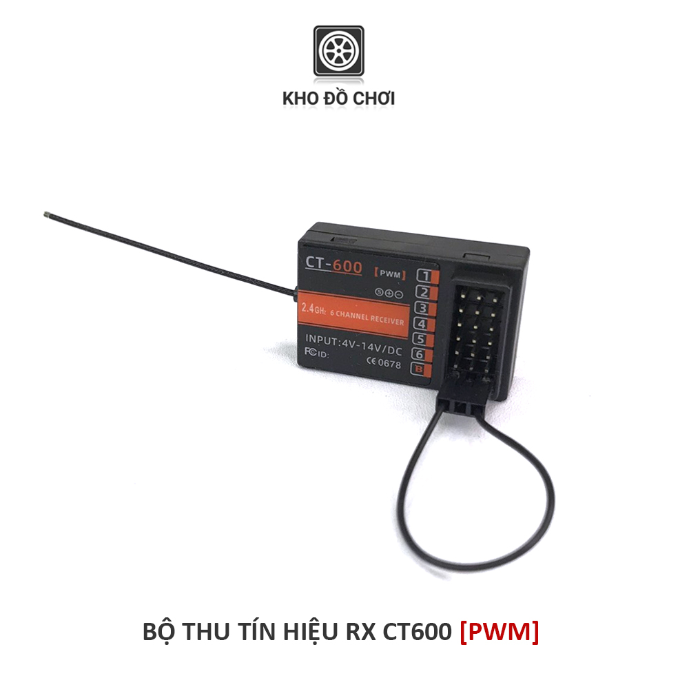 Tay điều khiển HotRC CT600 2.4Ghz | 6 Kênh (Nhớ được nhiều Rx)