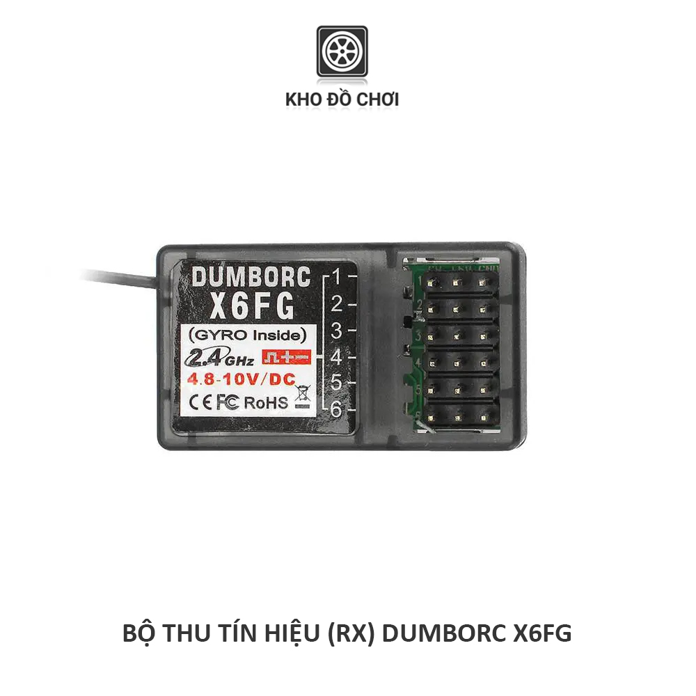 Bộ thu tín hiệu Rx DumboRC, RBR/C X6F, X6FG (6 kênh)