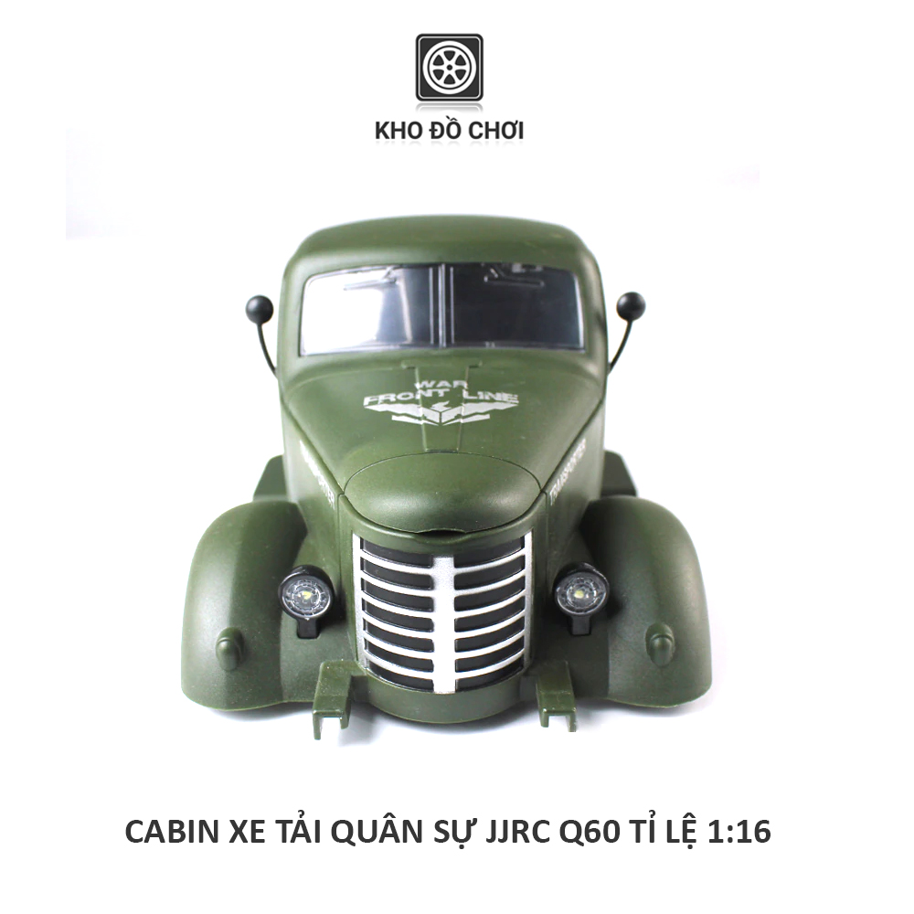 Cabin xe tải quân sự JJRC Q60, Q61 ZIL 157 tỉ lệ 1:16