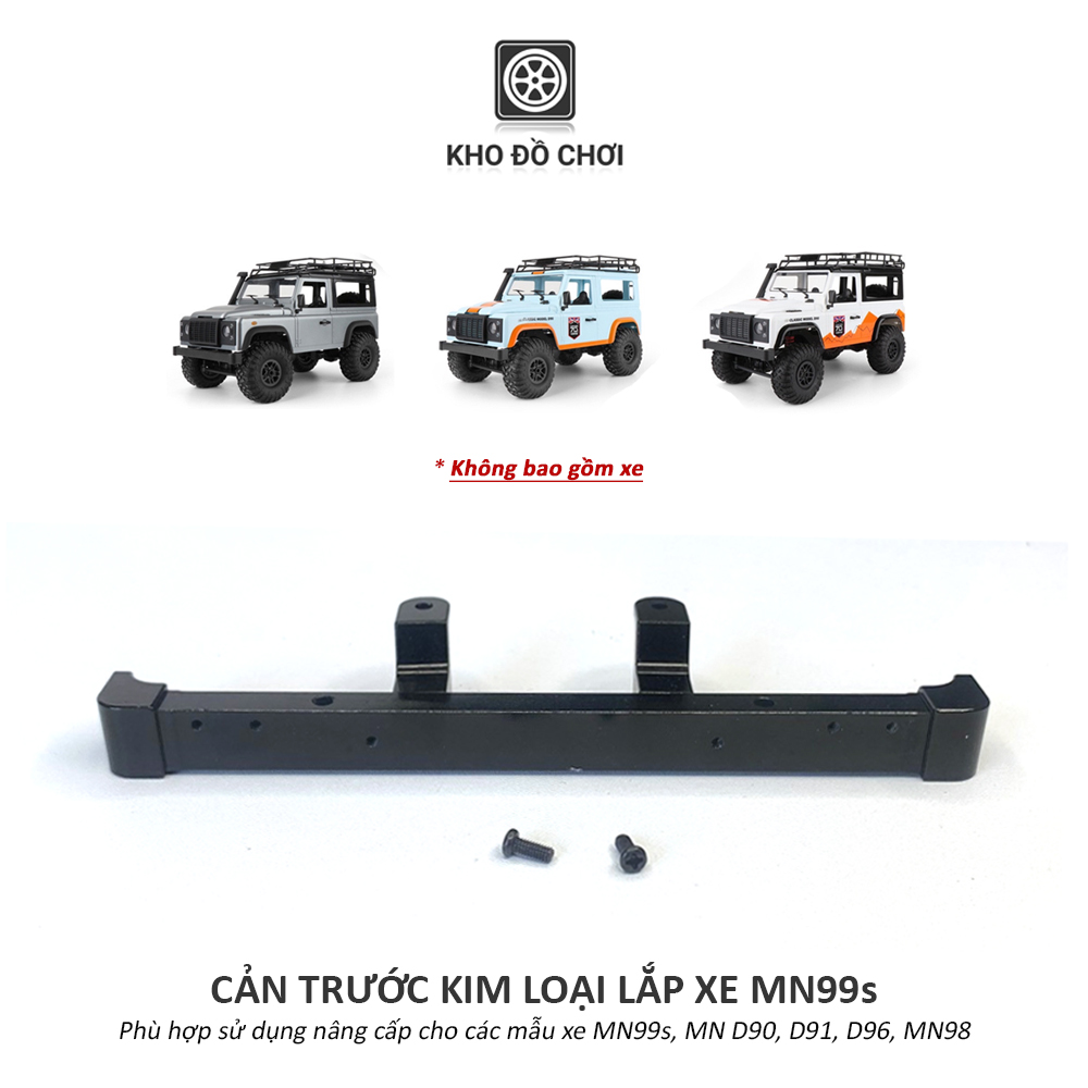 Cản trước kim loại lắp xe MN99s tỉ lệ 1:12