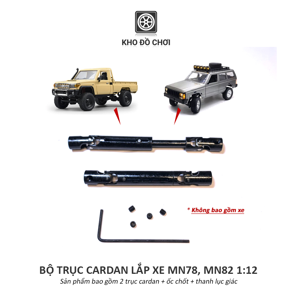 Trục cardan kim loại nâng cấp xe MN78, MN82 tỉ lệ 1:12