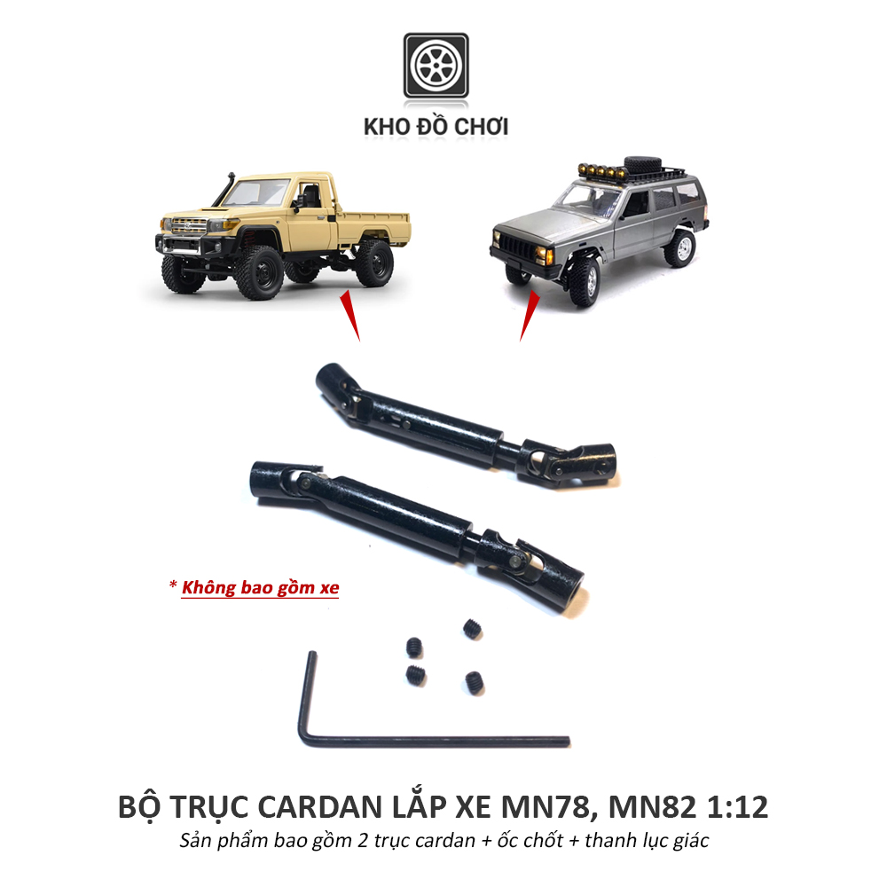 Trục cardan kim loại nâng cấp xe MN78, MN82 tỉ lệ 1:12