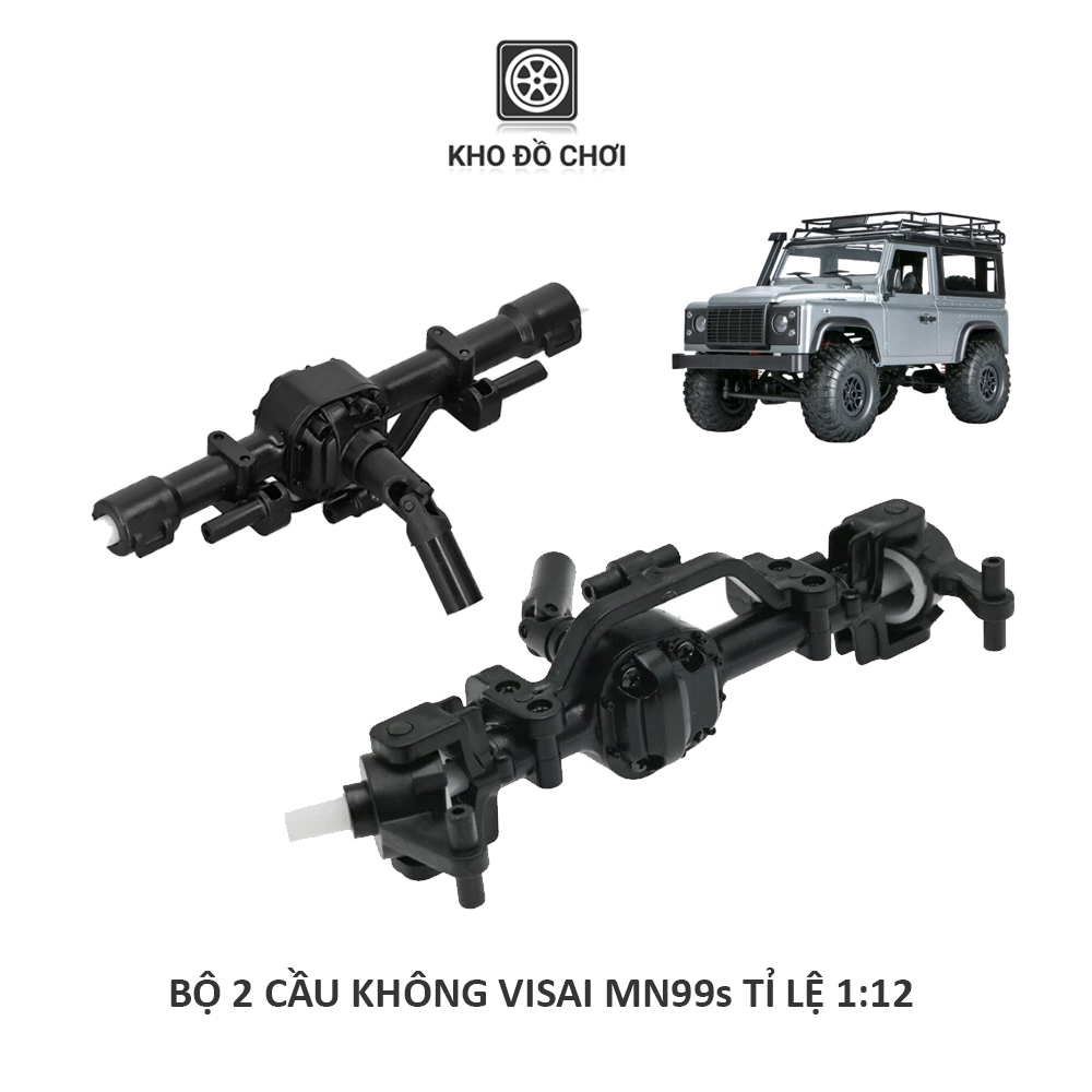 Bộ 2 cầu không visai MN99s tỉ lệ 1:12 (Kèm cùm treo cầu)
