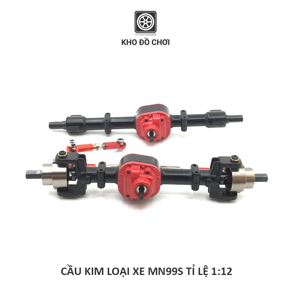 Bộ 2 cầu Full kim loại lắp cho xe MN99s, D90, D91 tỉ lệ 1:12 (Có visai & không visai)