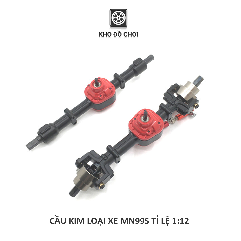 Bộ 2 cầu Full kim loại lắp cho xe MN99s, D90, D91 tỉ lệ 1:12 (Có visai & không visai)