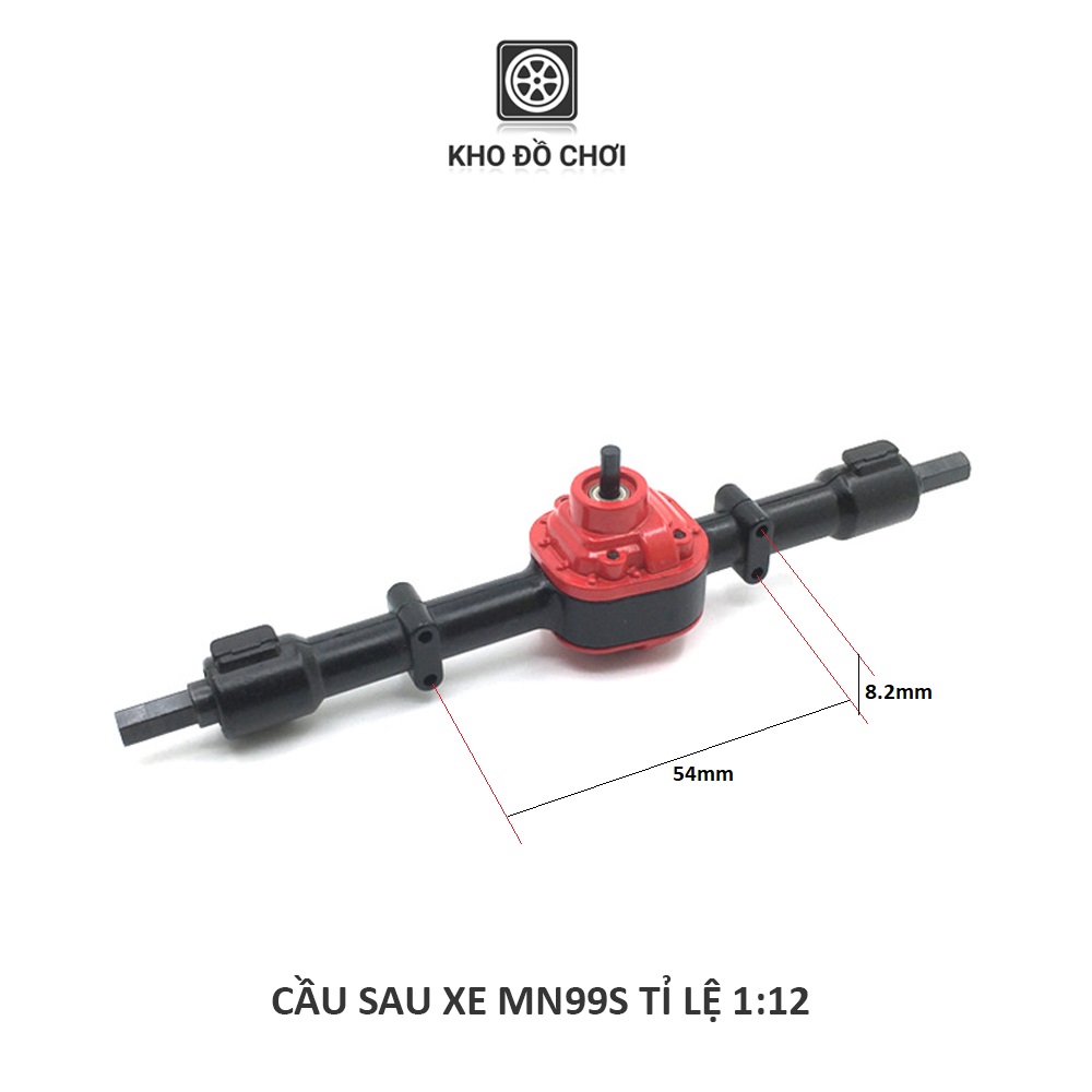 Bộ 2 cầu Full kim loại lắp cho xe MN99s, D90, D91 tỉ lệ 1:12 (Có visai & không visai)