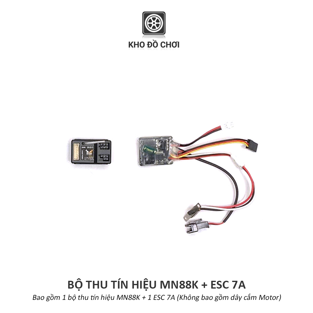 Bộ điều khiển MN88K/7A 2.4Ghz 2 kênh (Nâng cấp xe MN99s, MN82, MN78, MN168,...)