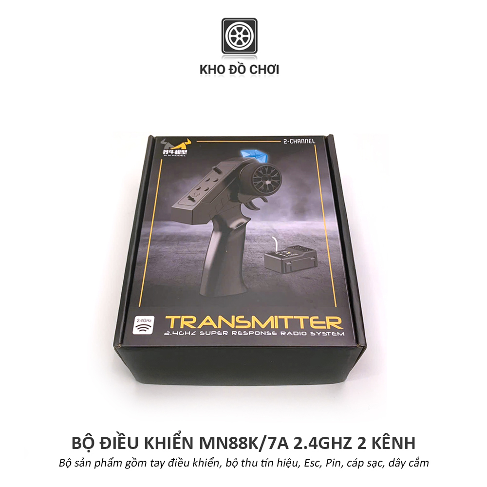 Bộ điều khiển MN88K/7A 2.4Ghz 2 kênh (Nâng cấp xe MN99s, MN82, MN78, MN168,...)