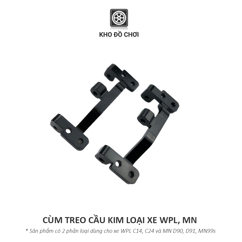 Cùm treo cầu kim loại lắp cho xe WPL, MN tỉ lệ 1:16, 1:12