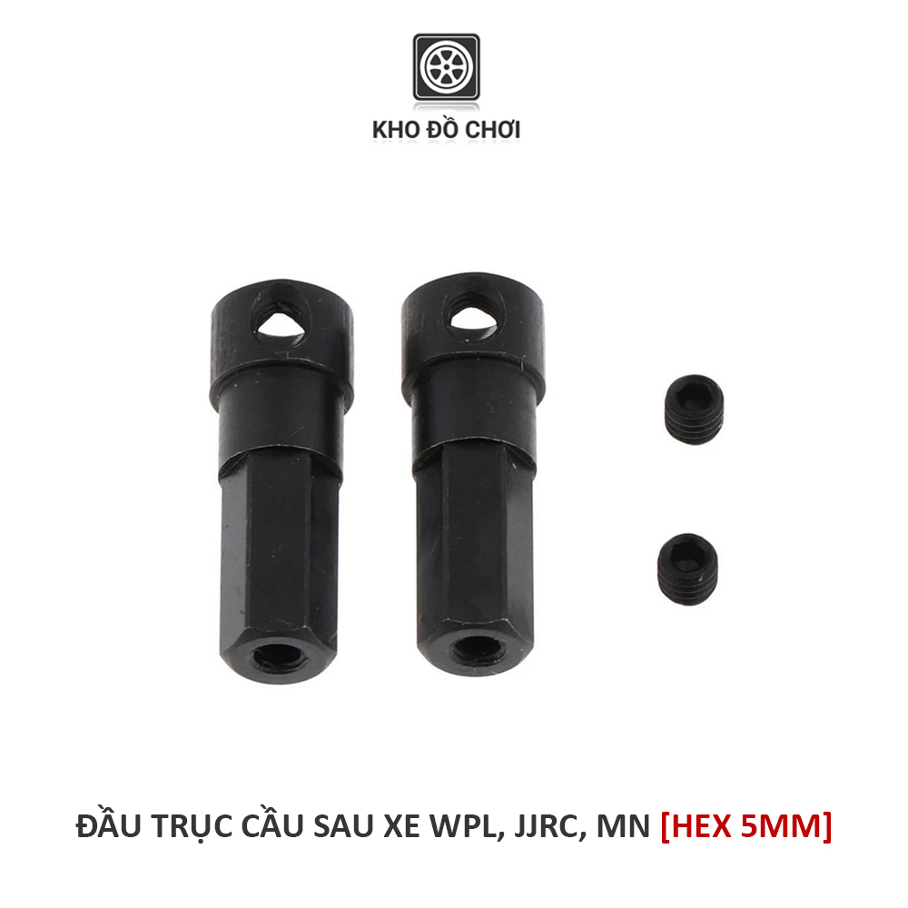 Đầu trục cầu sau kim loại lắp xe WPL, JJRC, MN - Hex 5mm