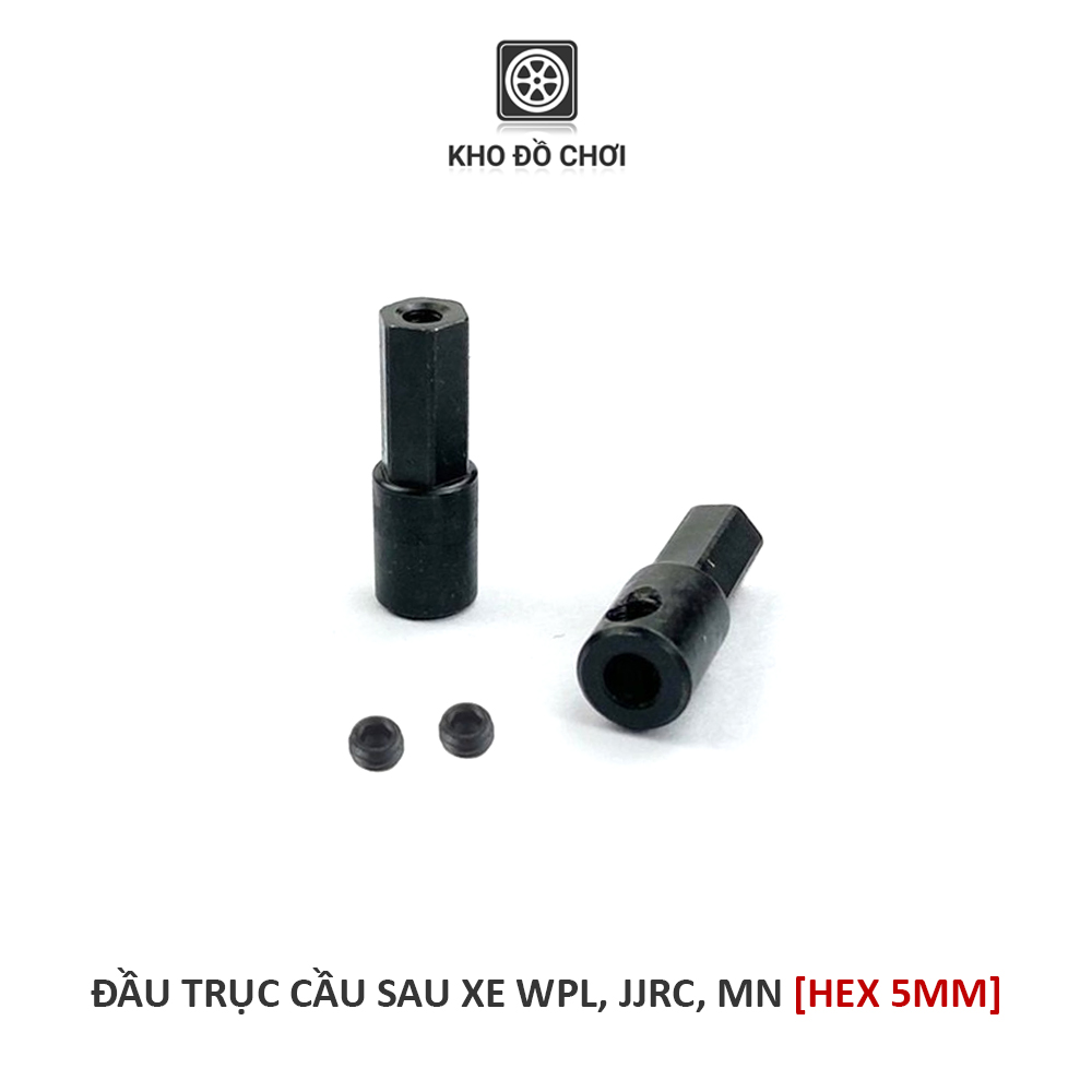 Đầu trục cầu sau kim loại lắp xe WPL, JJRC, MN - Hex 5mm