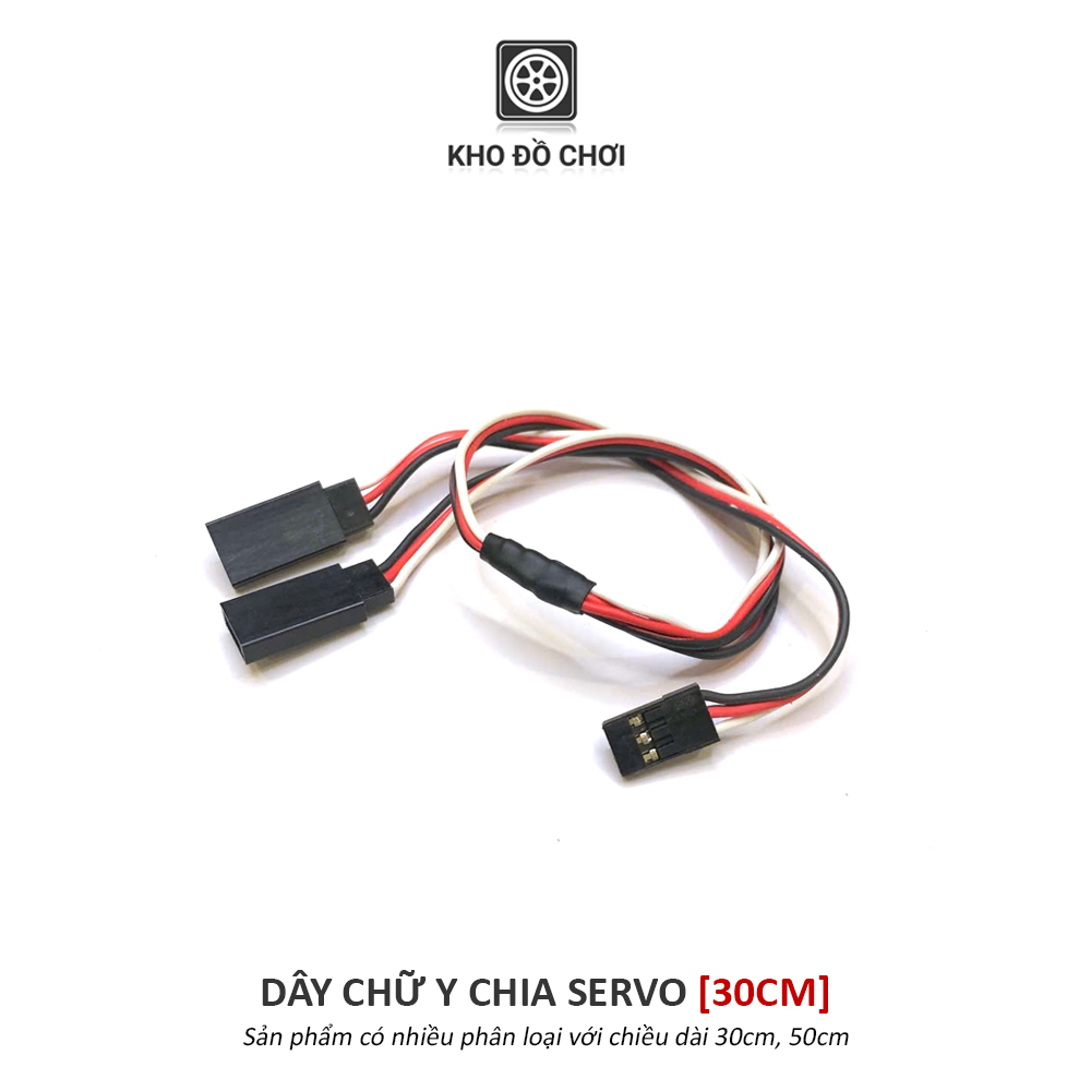 Dây chia chữ Y chia chân cắm Servo từ 1 ra 2 (30/50cm)