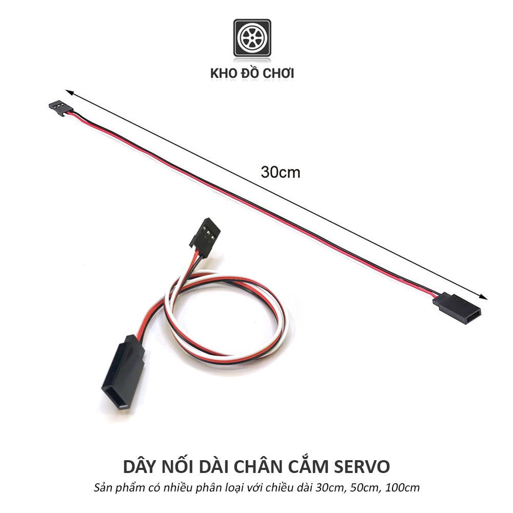 Dây nối dài chân cắm Servo (30/50/100cm)
