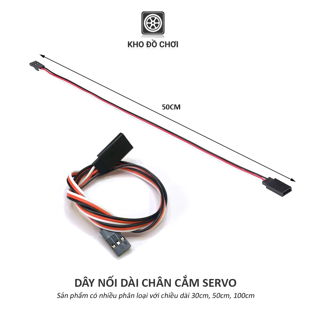 Dây nối dài chân cắm Servo (30/50/100cm)