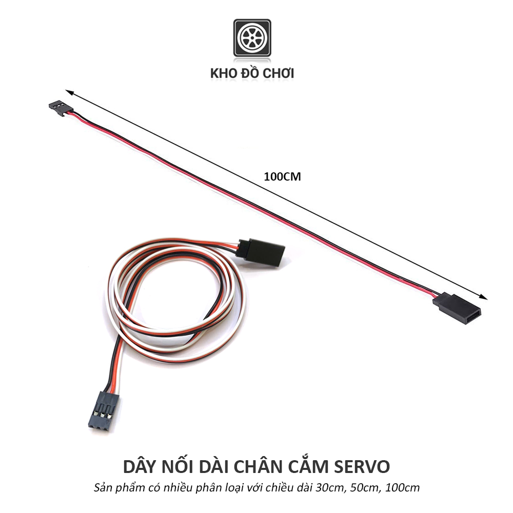 Dây nối dài chân cắm Servo (30/50/100cm)