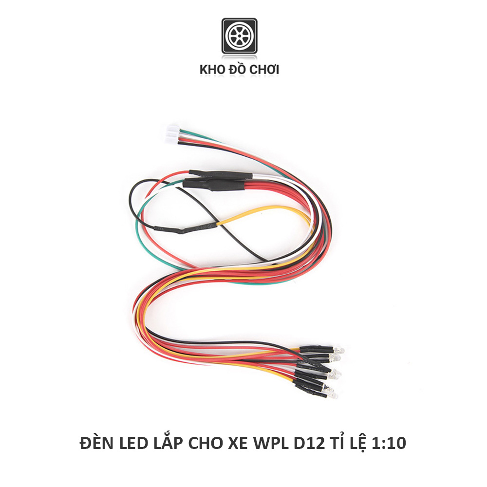 Hệ thống đèn Led dùng cho xe WPL D12, D22, D32, D42, D62, D64 tỉ lệ 1:10