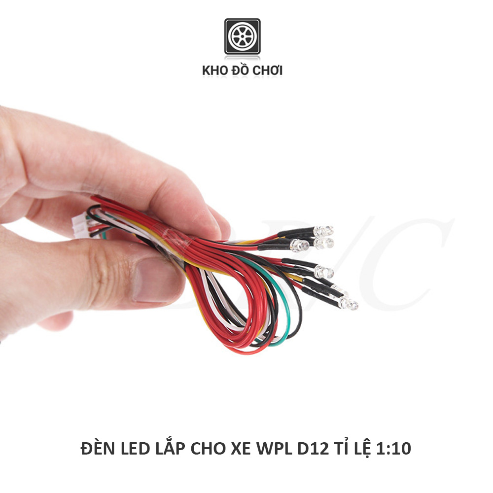 Hệ thống đèn Led dùng cho xe WPL D12, D22, D32, D42, D62, D64 tỉ lệ 1:10