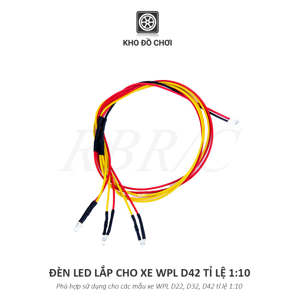Hệ thống đèn Led dùng cho xe WPL D12, D22, D32, D42, D62, D64 tỉ lệ 1:10