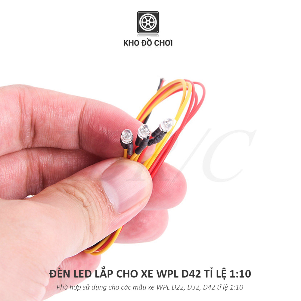 Hệ thống đèn Led dùng cho xe WPL D12, D22, D32, D42, D62, D64 tỉ lệ 1:10