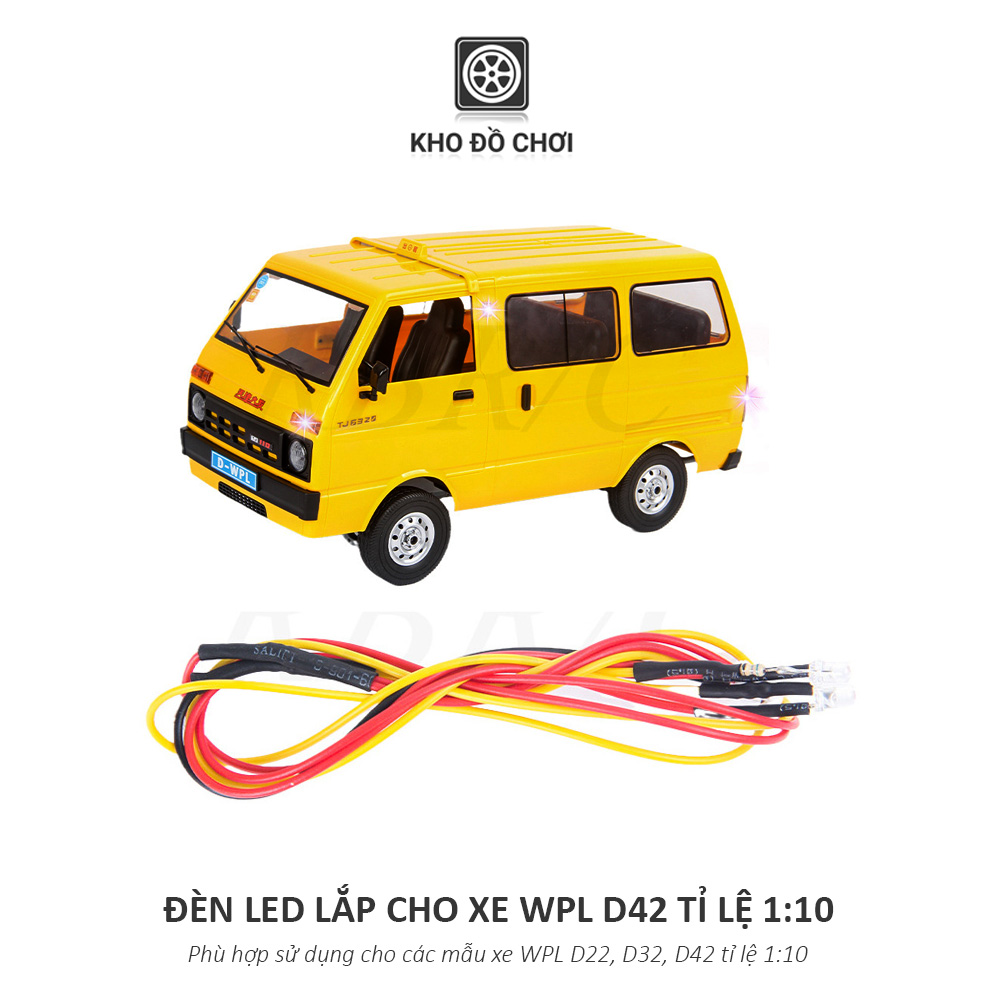 Hệ thống đèn Led dùng cho xe WPL D12, D22, D32, D42, D62, D64 tỉ lệ 1:10
